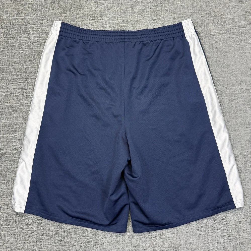 Nike Basketball Shorts‎ Men's Large Blue White Baggy Logo Swoosh Y2K Athletic